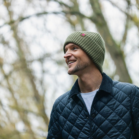 Organic Cotton Beanie – Olive