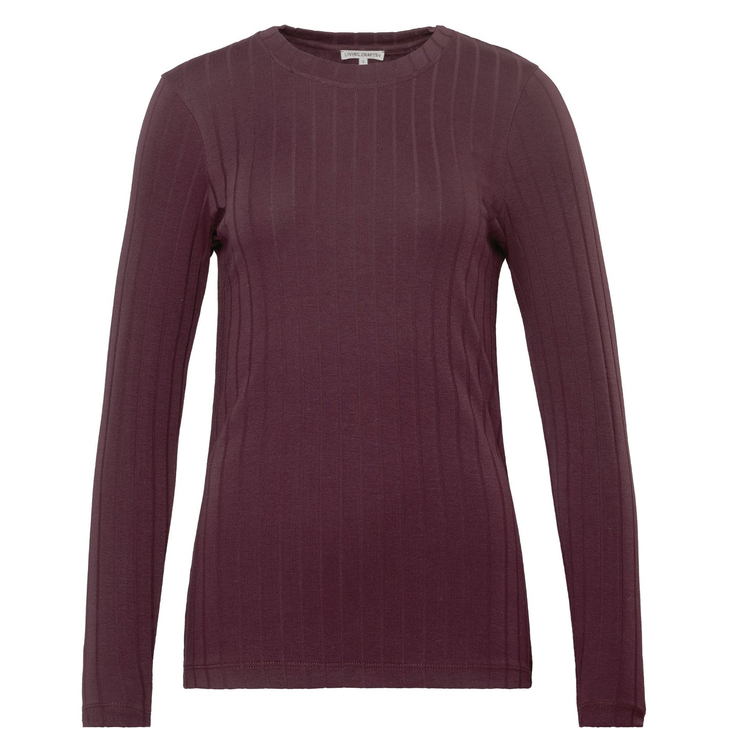 Organic Cotton Ribbed Long Sleeve T-Shirt – Women's