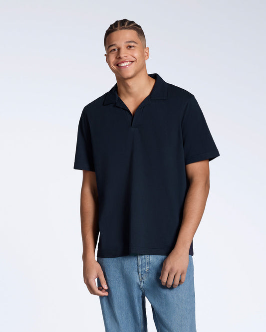 The Open Neck Polo – Organic Cotton