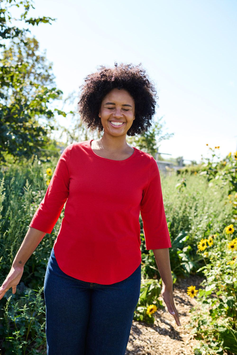 The Three-Quarter – Fairtrade Organic Cotton Tee