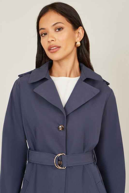 The Trench – Navy Belted Coat
