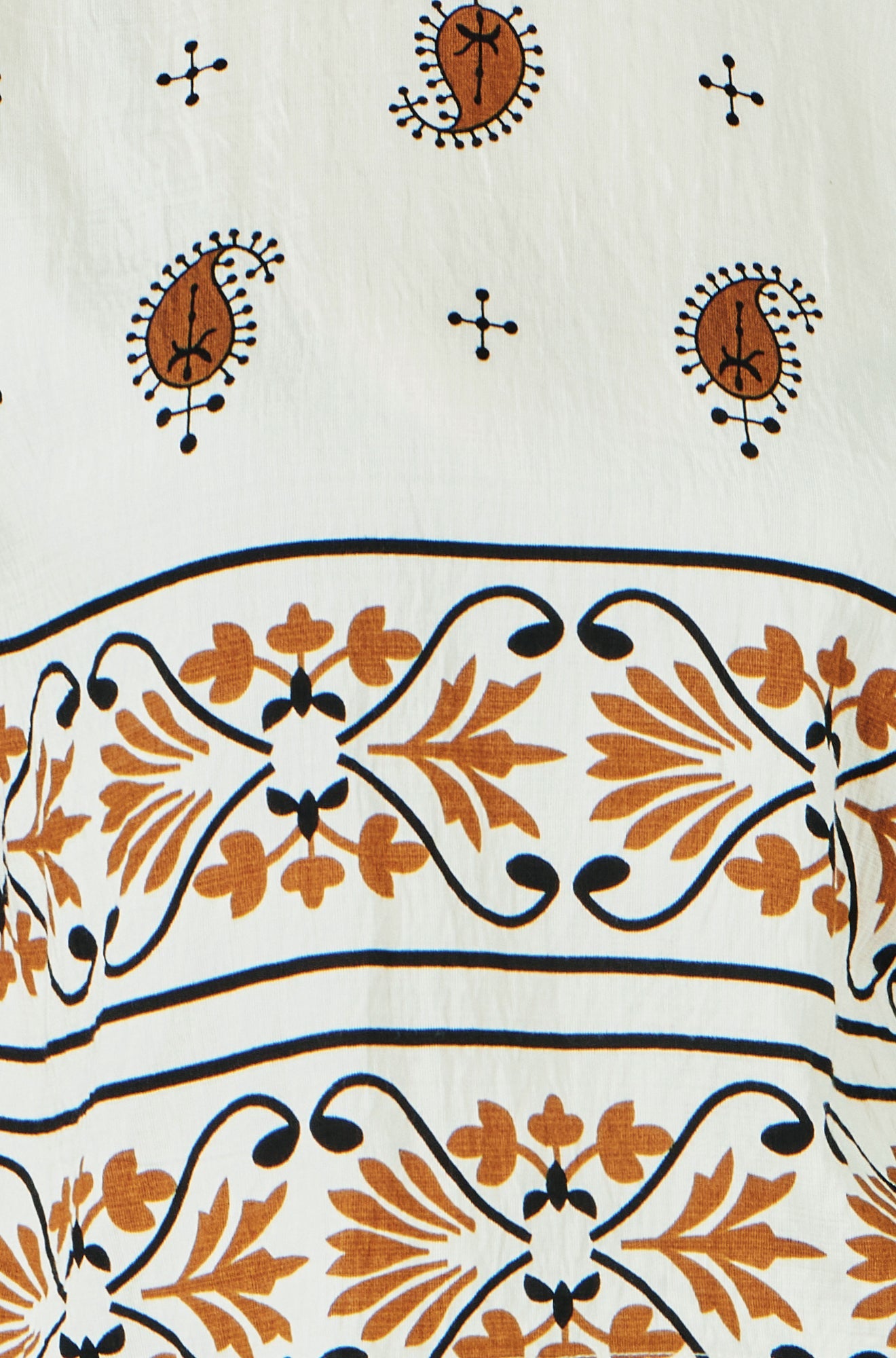 The Paisley – Ivory Viscose Top