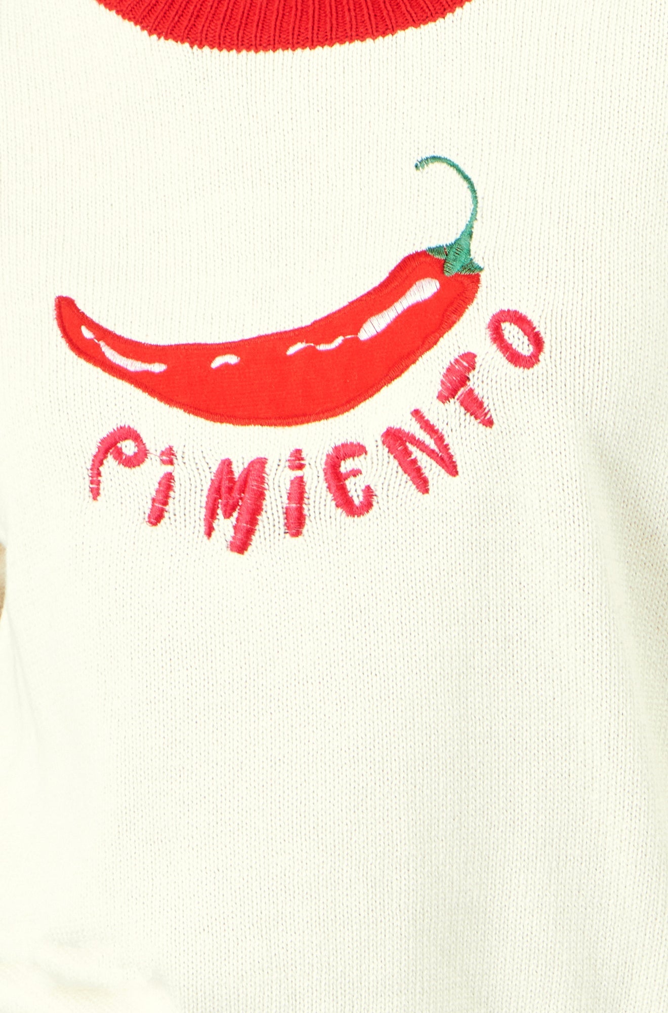 The Pimiento – Ivory Chilli Cotton Knit Top