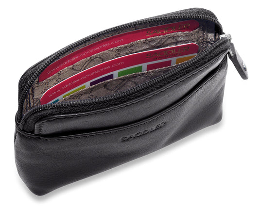 Pia RFID Leather Zip-Top Purse - Bascora