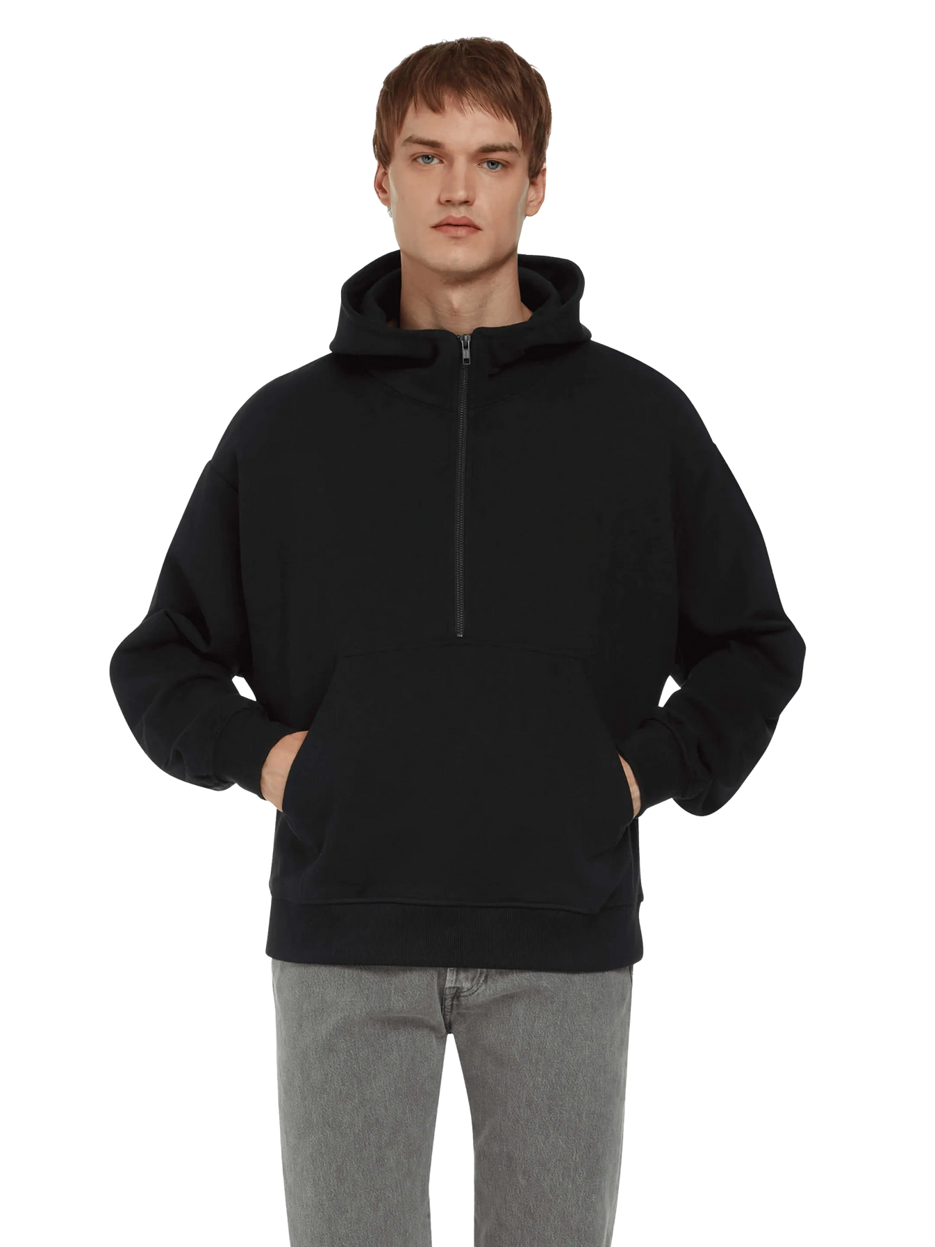 Organic Half Zip Hoodie - Unisex