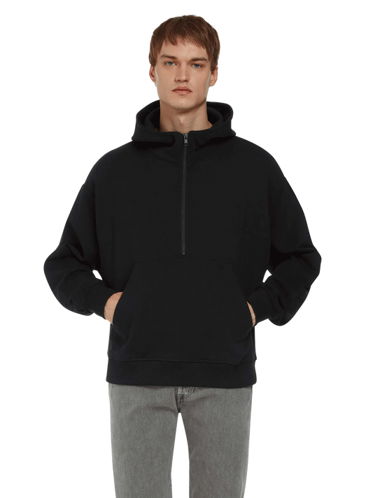Organic Half Zip Hoodie - Unisex