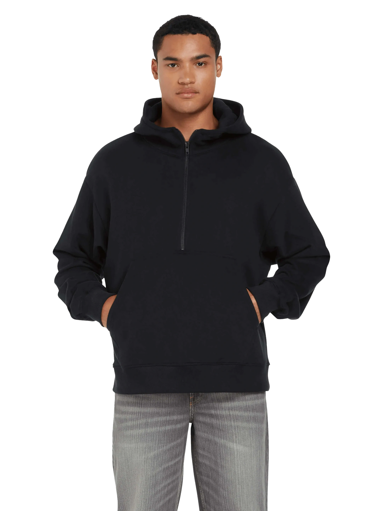 Organic Half Zip Hoodie - Unisex