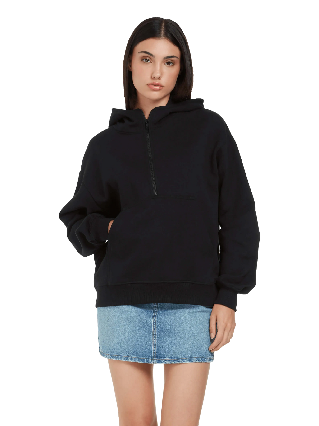 Organic Half Zip Hoodie - Unisex