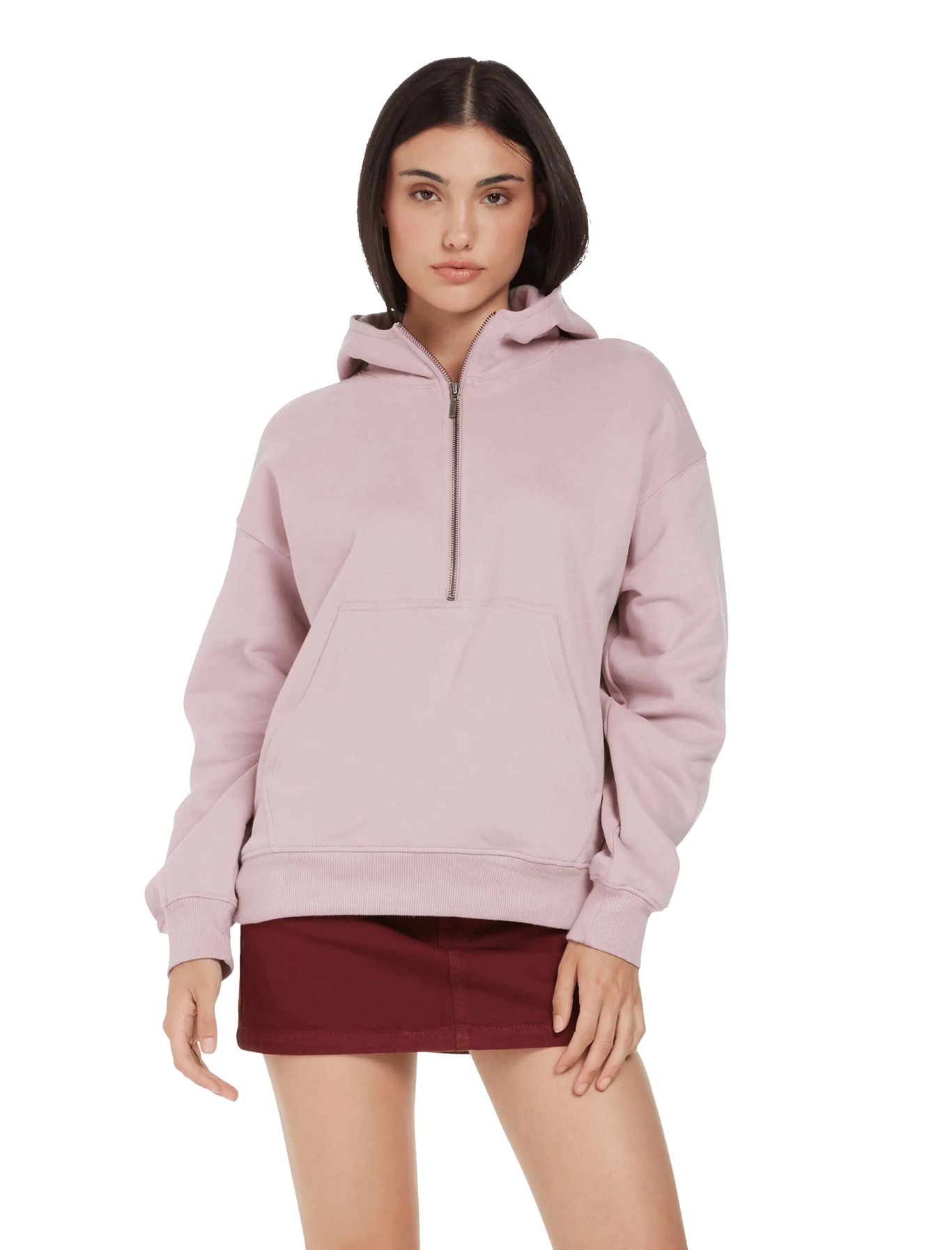 Organic Half Zip Hoodie – Womens