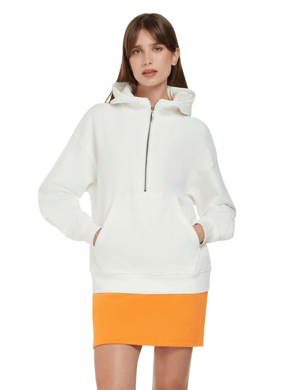 Organic Half Zip Hoodie – Womens