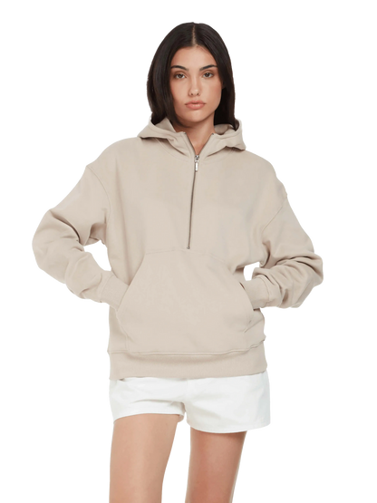 Organic Half Zip Hoodie – Womens