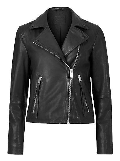 Slim-Fit Leather Jacket for Women