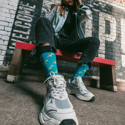 Roar Together – T-Rex Matching Bamboo Socks