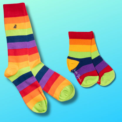 Colour Together – Rainbow Stripe Matching Bamboo Socks