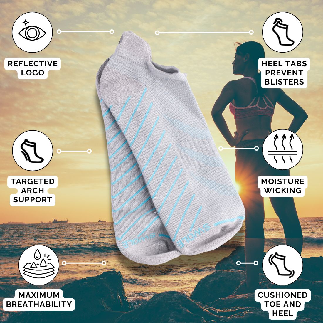 Performance Trainer Socks – Grey