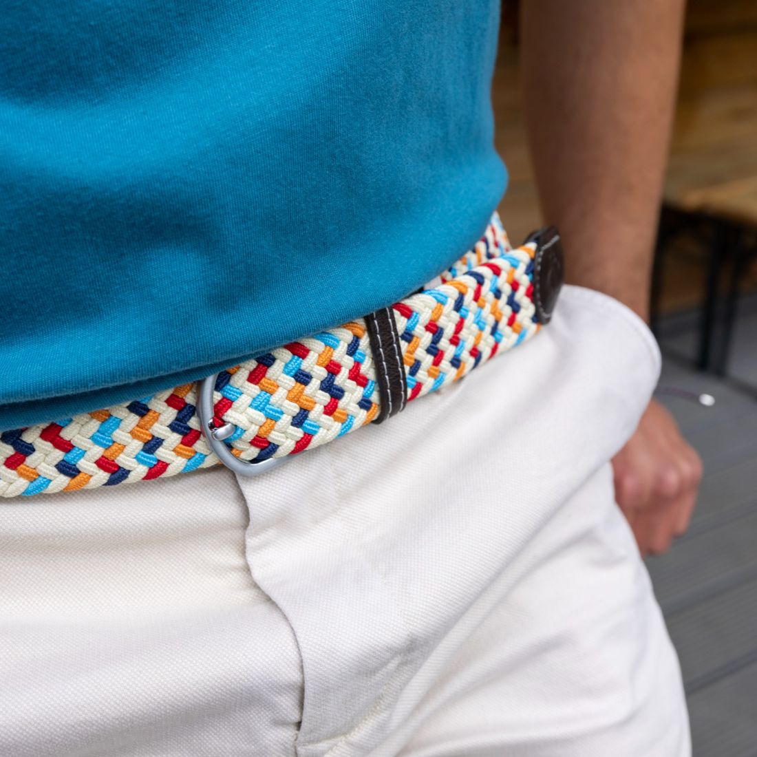 Woven Belt – Multicolour Zigzag