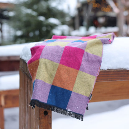 Bamboo Scarf – Bright Check