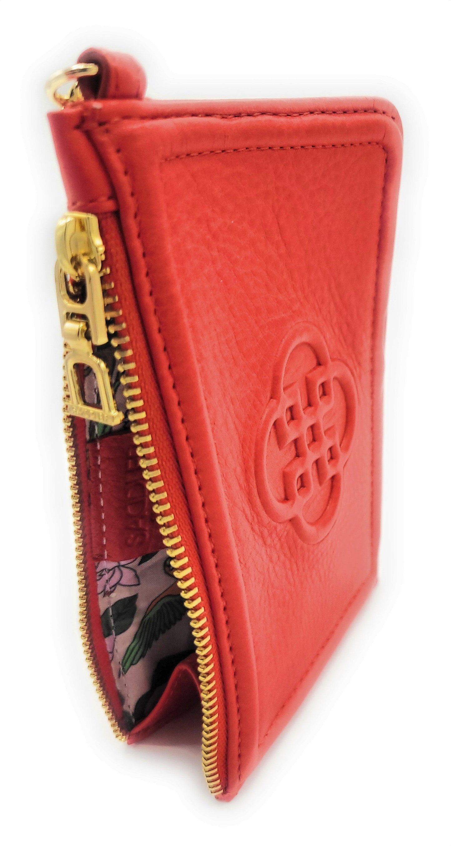 Saddler Piper Leather Top Zip Card Holder - Bascora