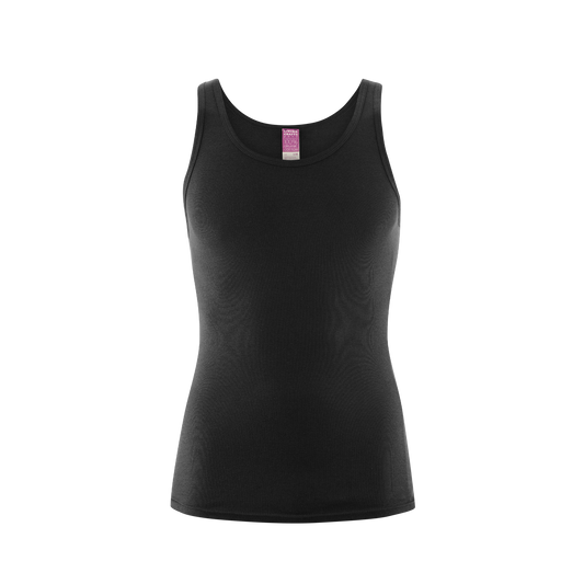 Organic Cotton Ribbed Vest: Mens