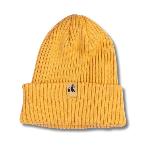 Organic Cotton Beanie – Mustard