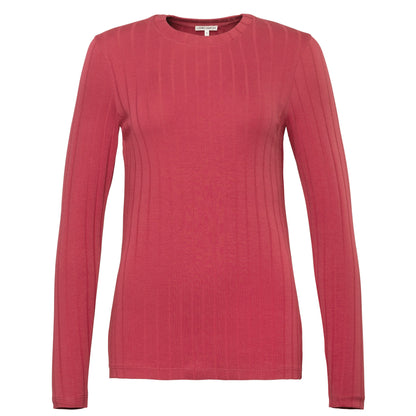 Organic Cotton Ribbed Long Sleeve T-Shirt – Women's