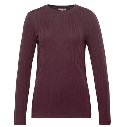 Organic Cotton Ribbed Long Sleeve T-Shirt – Women's