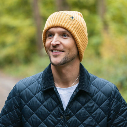Organic Cotton Beanie – Mustard