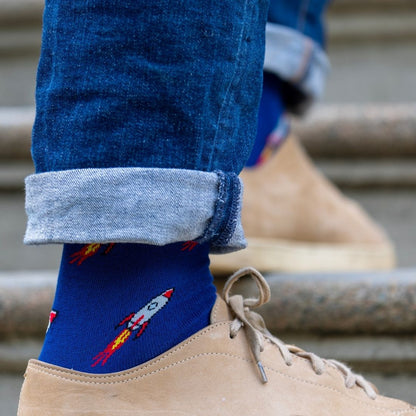 Rocket Matching Bamboo Socks – Adult & Child