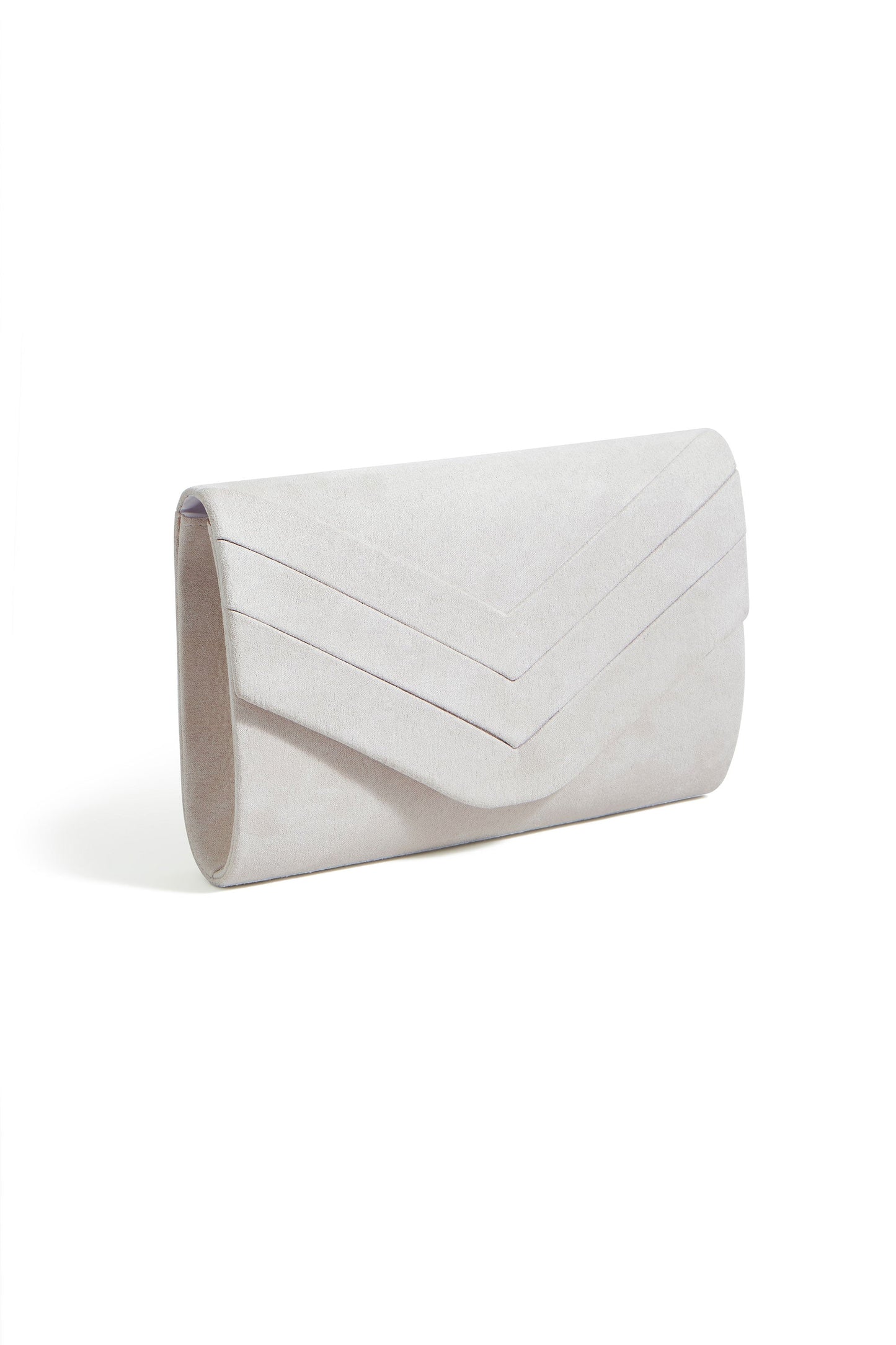 Ivory Shimmer Envelope Clutch Bag