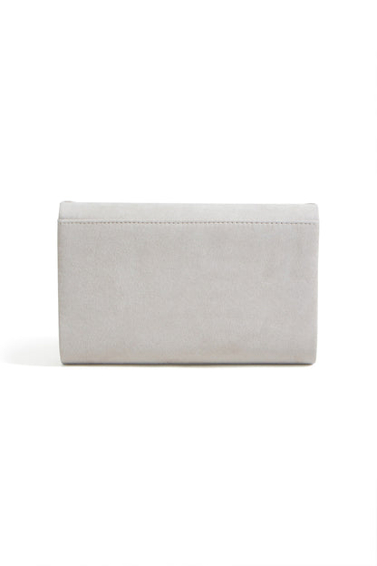 Ivory Shimmer Envelope Clutch Bag