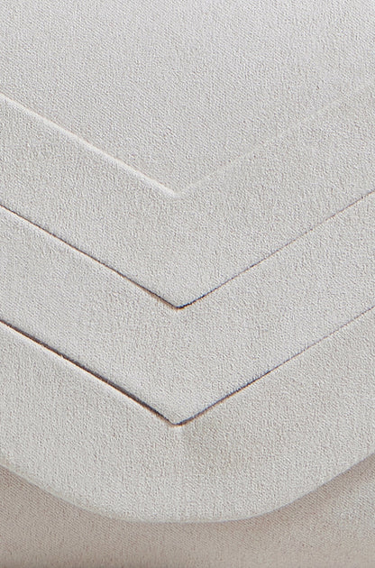 Ivory Shimmer Envelope Clutch Bag