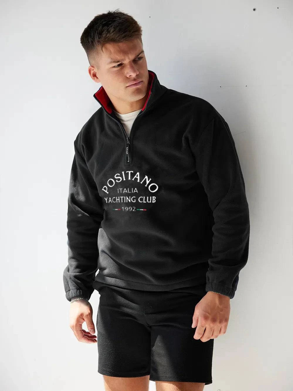 Positano Yacht Fleece Black - Bascora