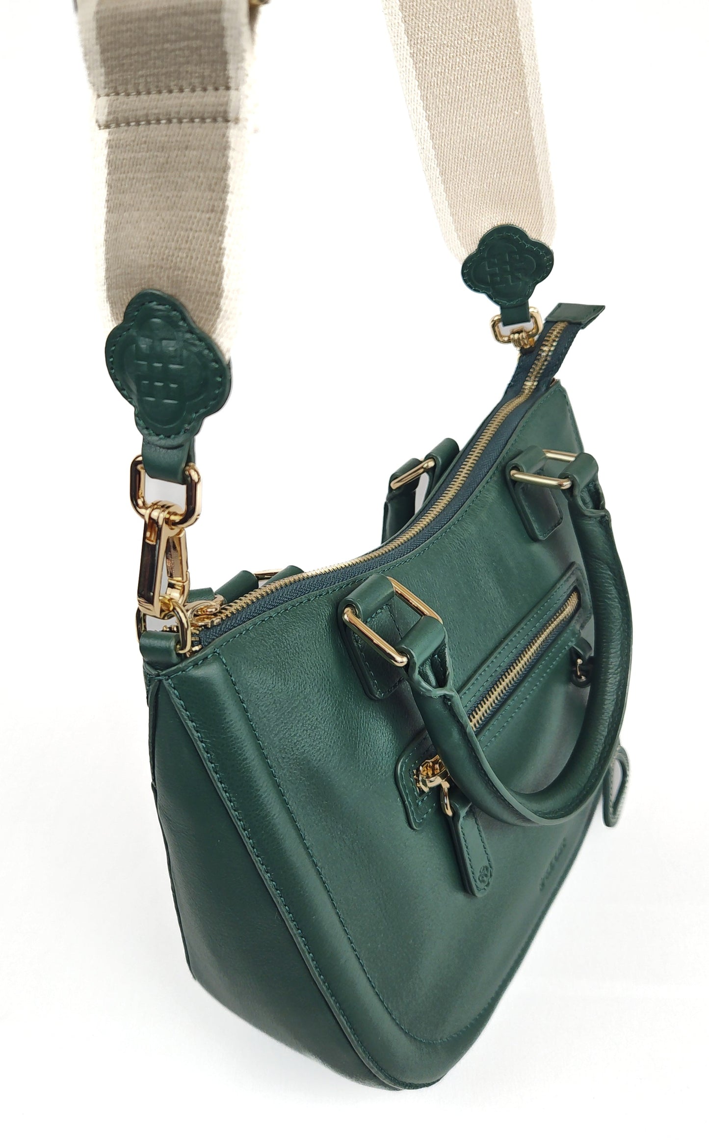 Chloe Leather Twin-Handle Handbag - Bascora