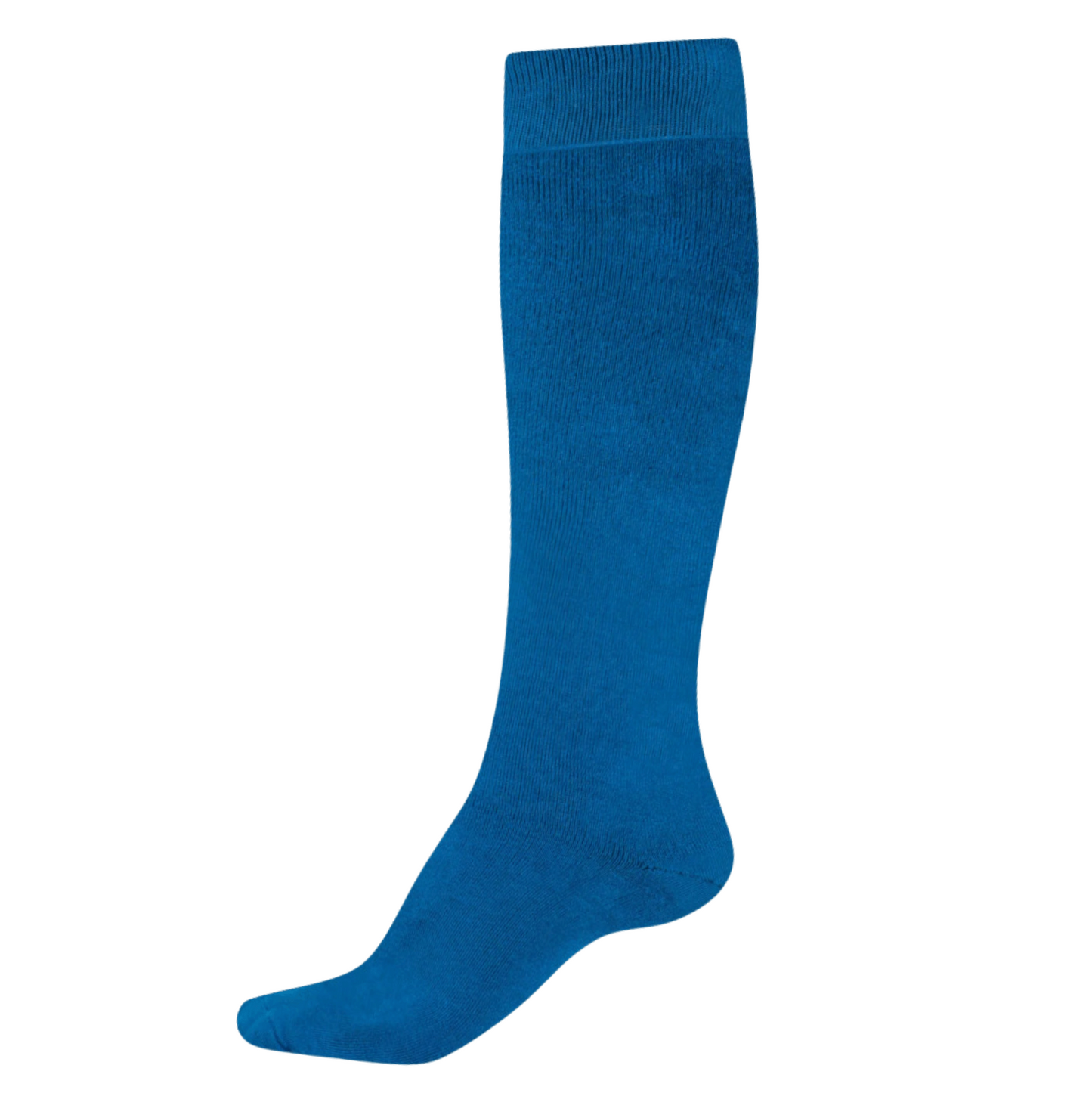 Knee-High Bamboo Thermal Socks -  Wellington Boots Socks Organic Thermal - Blue