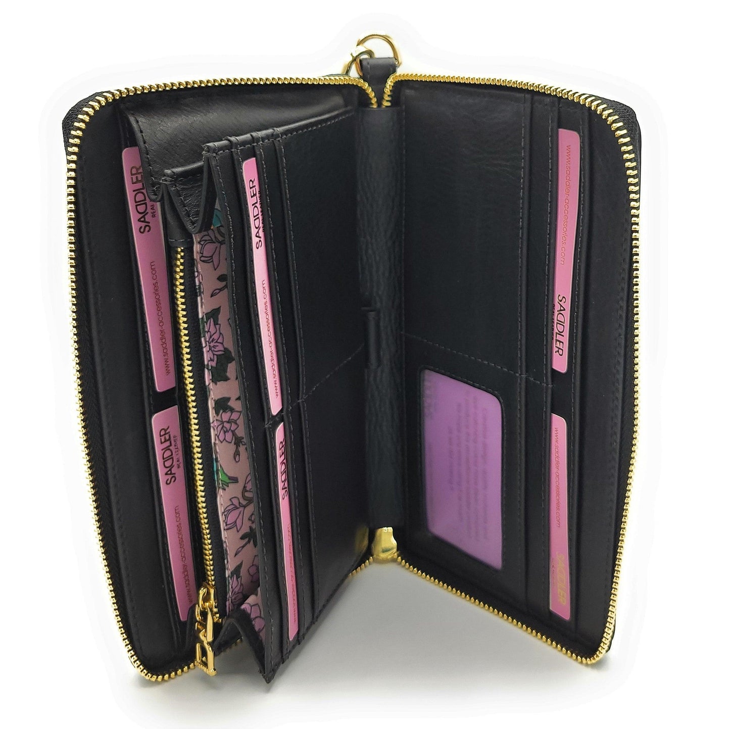 Freya RFID Leather Purse & Phone Holder - Bascora