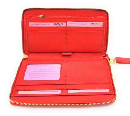Saddler Freya Leather RFID Purse & Phone Holder with Strap - Bascora