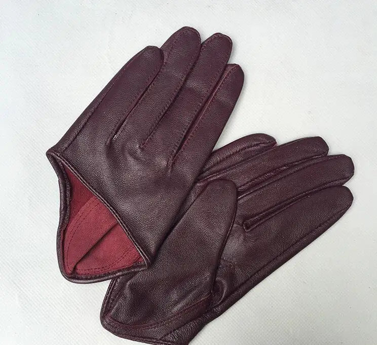 Women's Half-Palm Sheepskin Gloves