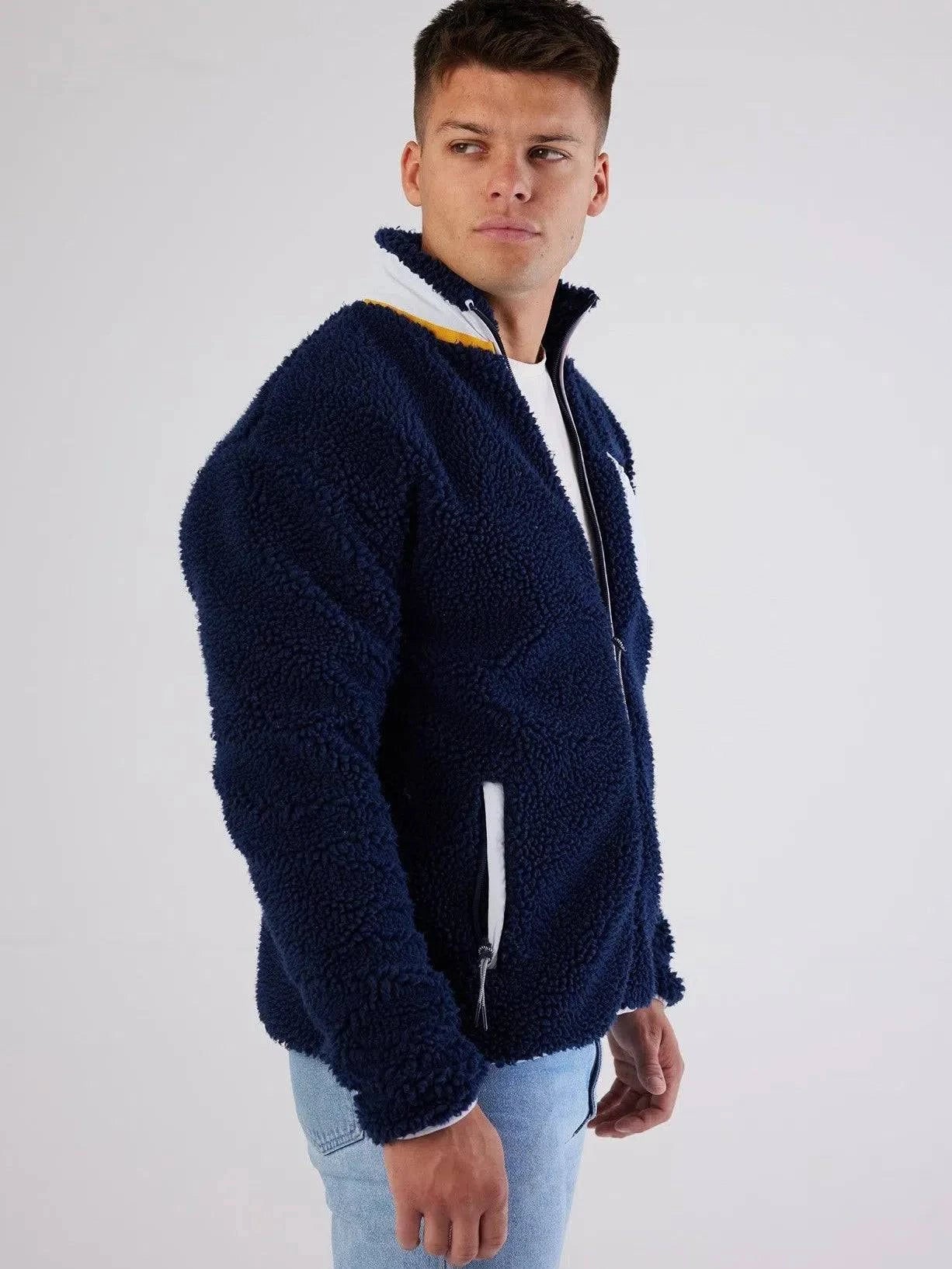 Sherpa Fleece Dark Navy - Bascora