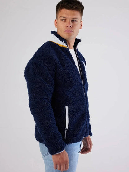 Sherpa Fleece Dark Navy - Bascora