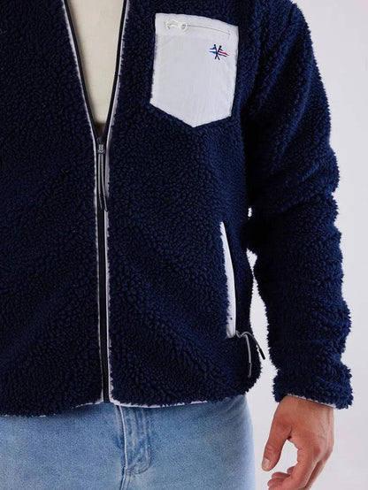 Sherpa Fleece Dark Navy - Bascora