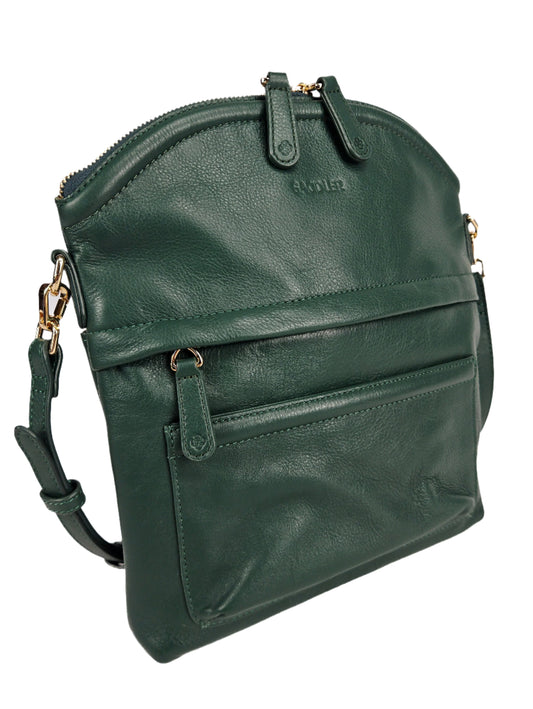 Kimberley Leather Crossbody Bag - Handmade by Saddler - Bascora