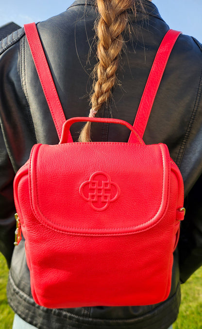 Maxie Leather Mini Backpack - Bascora
