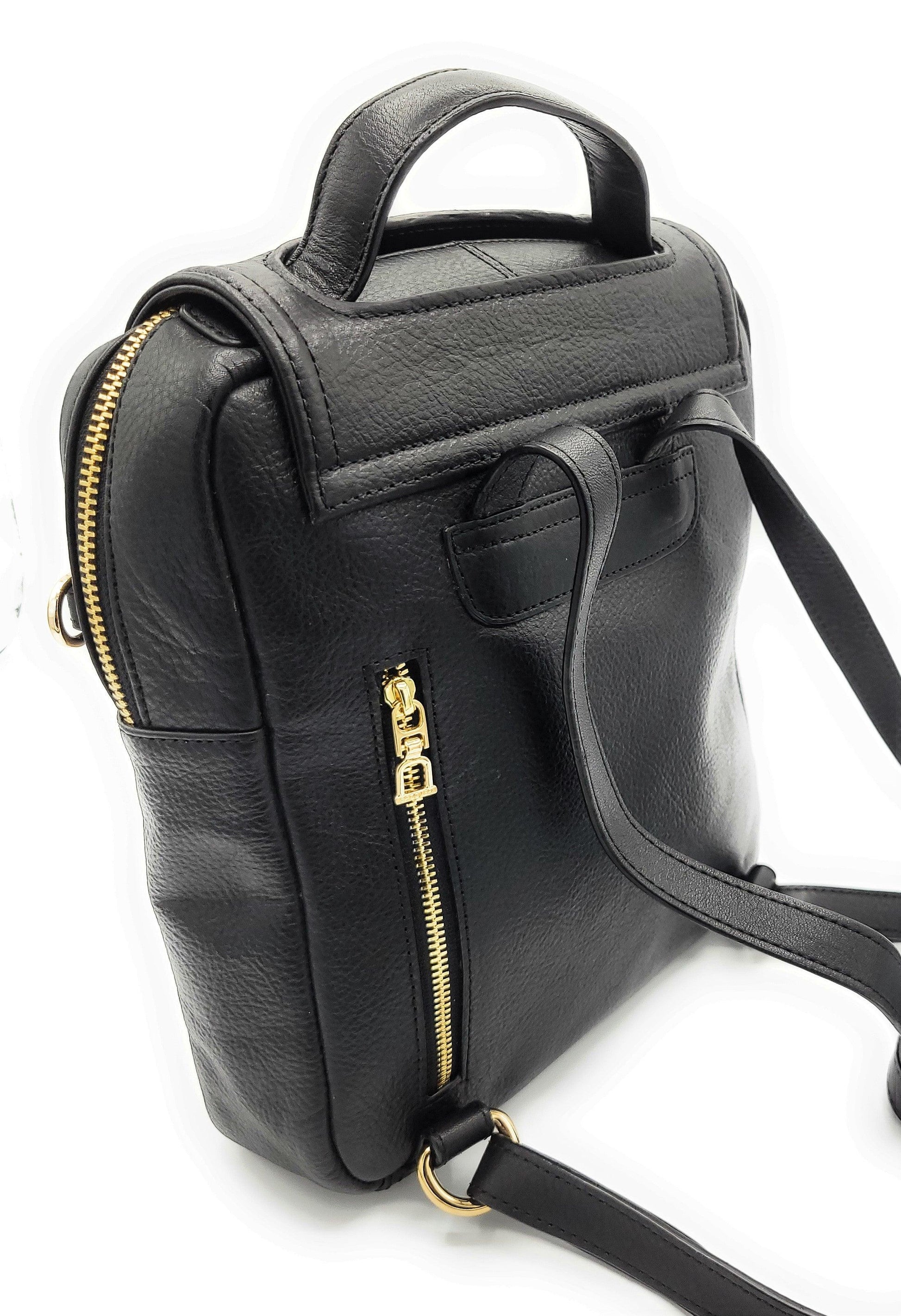 Maxie Leather Mini Backpack - Bascora