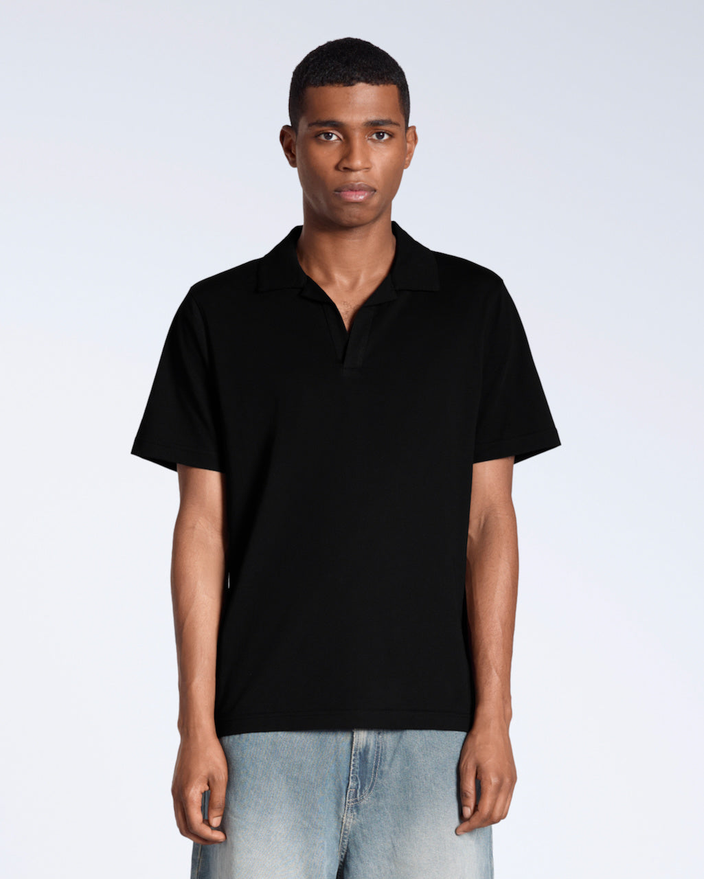 The Open Neck Polo – Organic Cotton