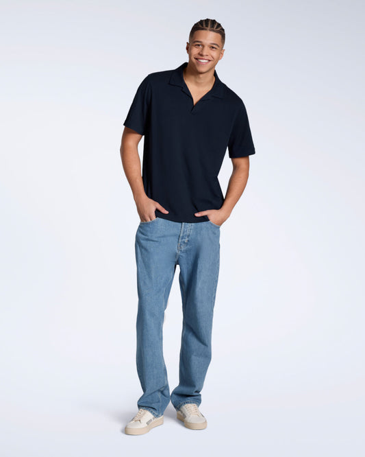 The Open Neck Polo – Organic Cotton
