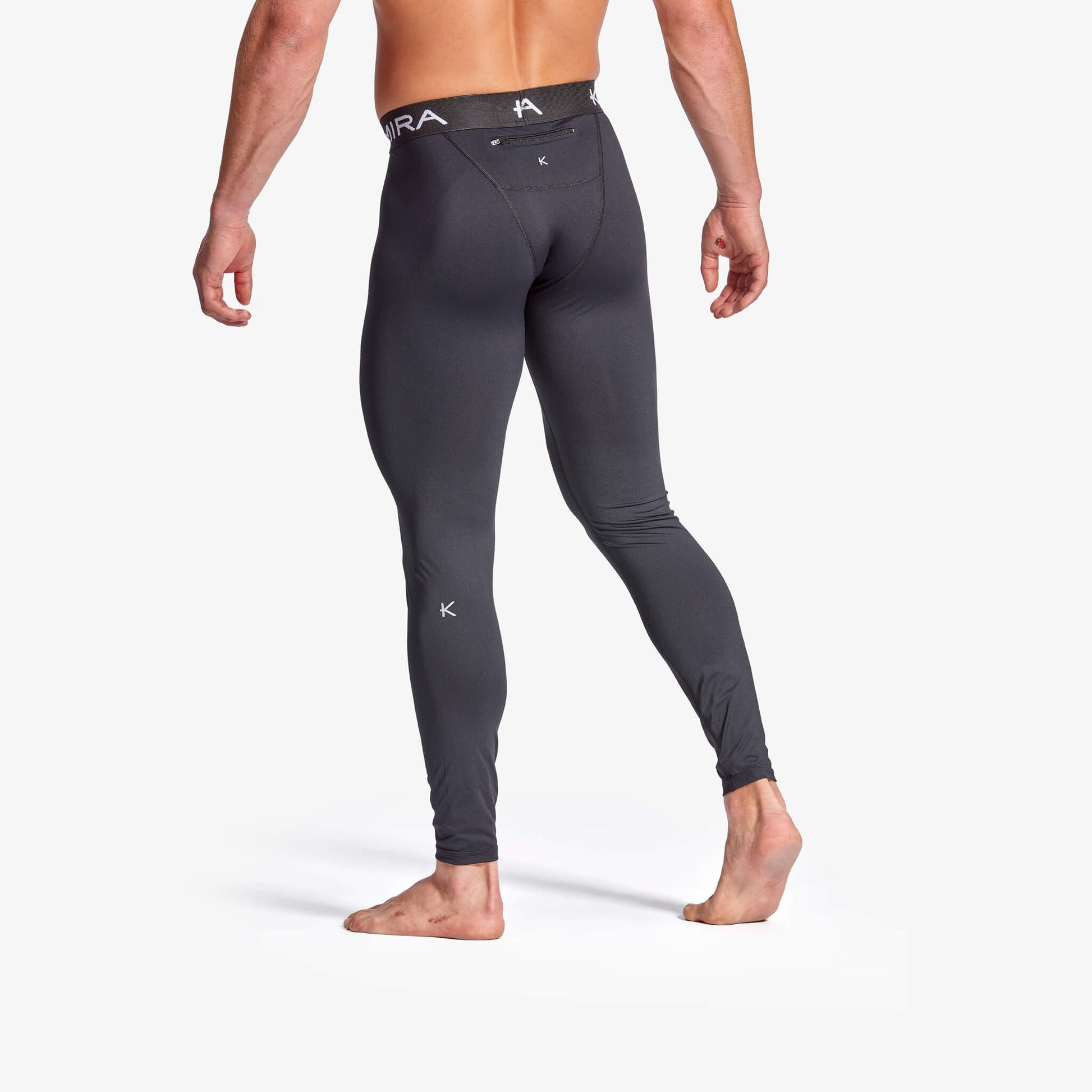 Men's Infrared Performance Leggings with Zip - Bascora