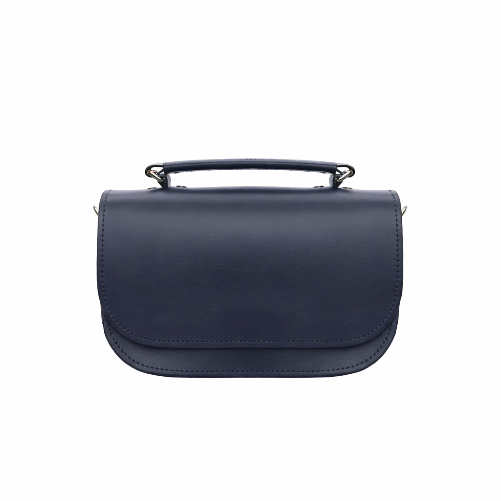 Aura Handmade Leather Bag – Navy Blue