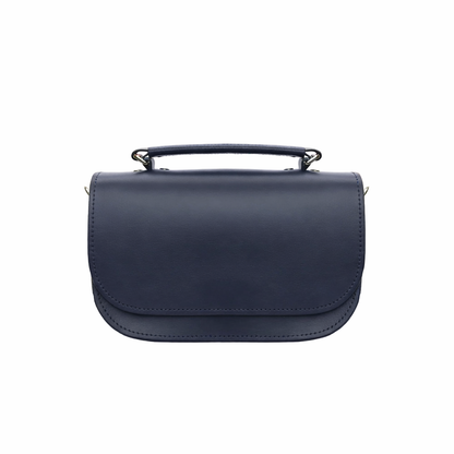 Aura Handmade Leather Bag – Navy Blue