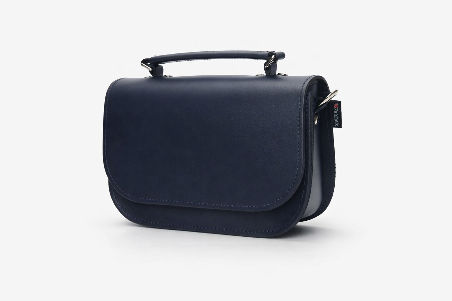 Aura Handmade Leather Bag – Navy Blue