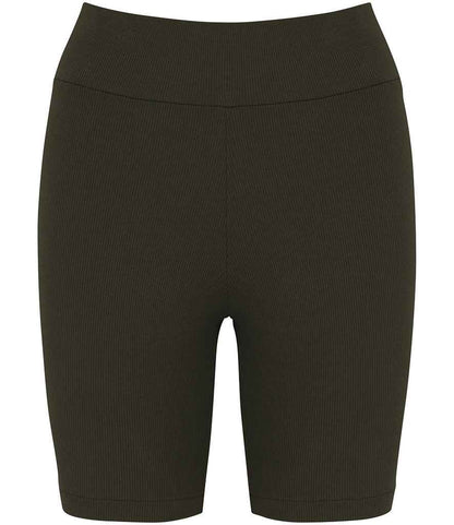 Organic Cotton Ribbed Shorts – Women's